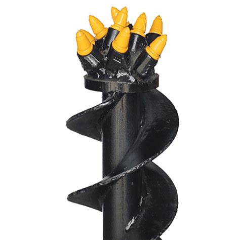 skid steer auger bits near me|rock drilling auger bits.